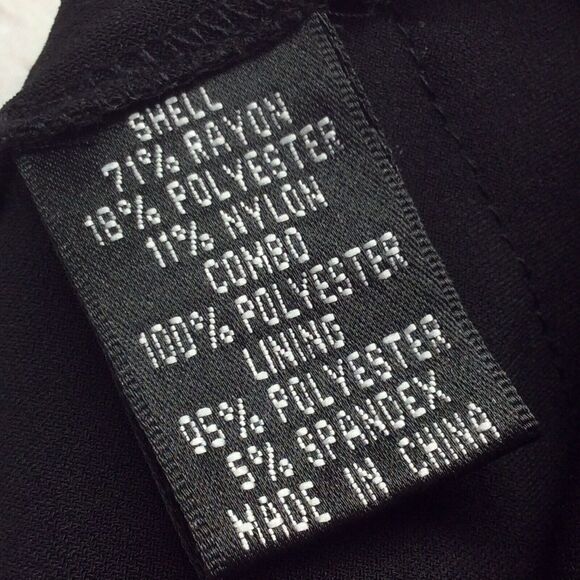 Adrianna Papell Dress Women's Size 4 Black Tiered Ruffles Cruise Wedding Guest - Picture 6 of 11